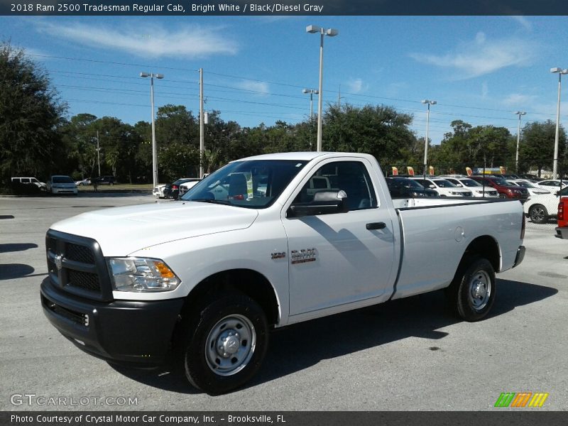 Bright White / Black/Diesel Gray 2018 Ram 2500 Tradesman Regular Cab