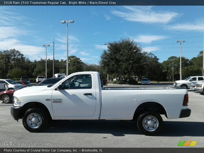 Bright White / Black/Diesel Gray 2018 Ram 2500 Tradesman Regular Cab