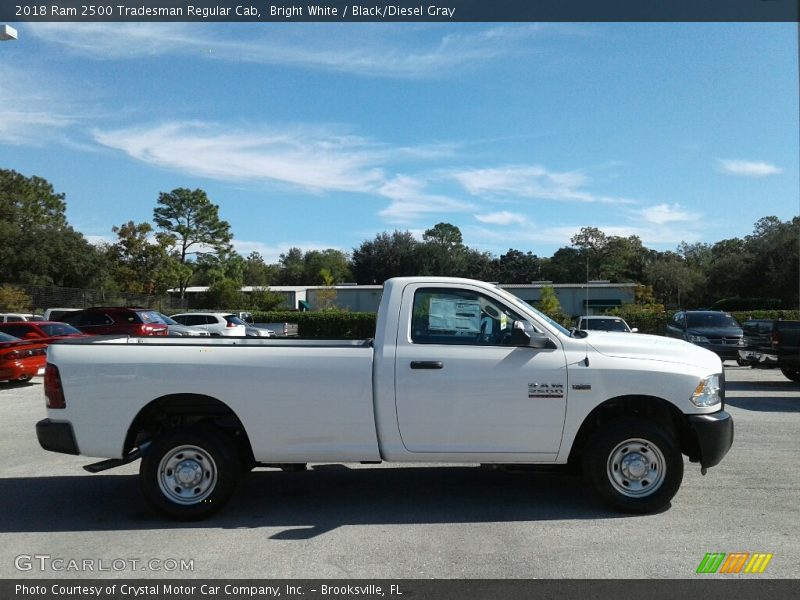 Bright White / Black/Diesel Gray 2018 Ram 2500 Tradesman Regular Cab