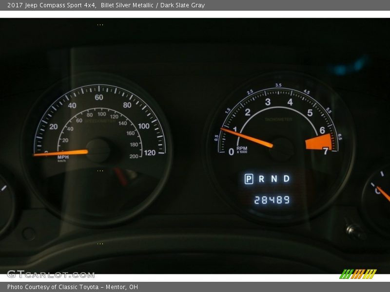 Billet Silver Metallic / Dark Slate Gray 2017 Jeep Compass Sport 4x4