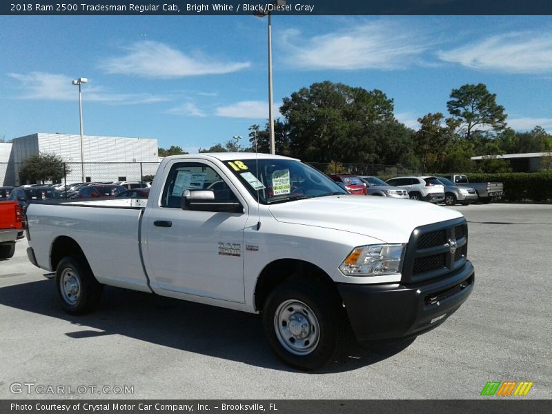 Bright White / Black/Diesel Gray 2018 Ram 2500 Tradesman Regular Cab