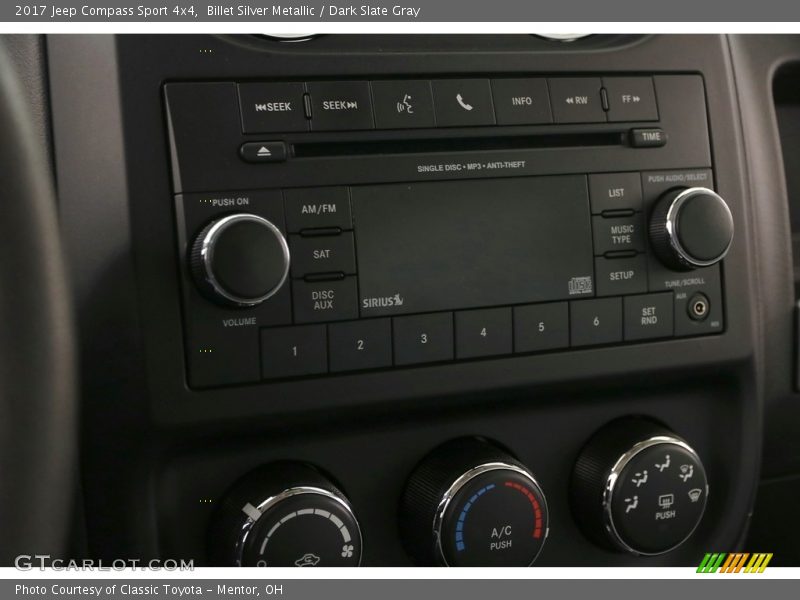Billet Silver Metallic / Dark Slate Gray 2017 Jeep Compass Sport 4x4