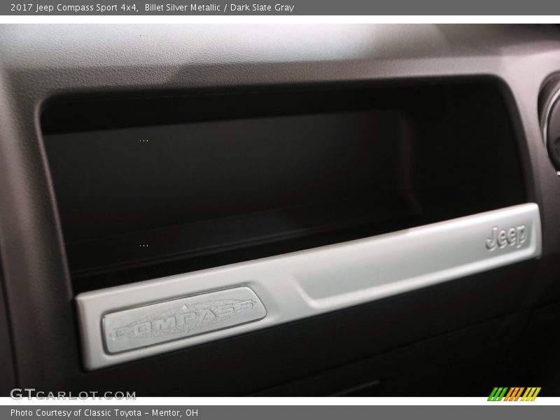 Billet Silver Metallic / Dark Slate Gray 2017 Jeep Compass Sport 4x4