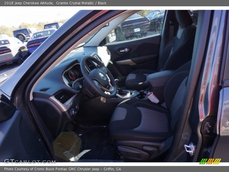 Granite Crystal Metallic / Black 2018 Jeep Cherokee Altitude