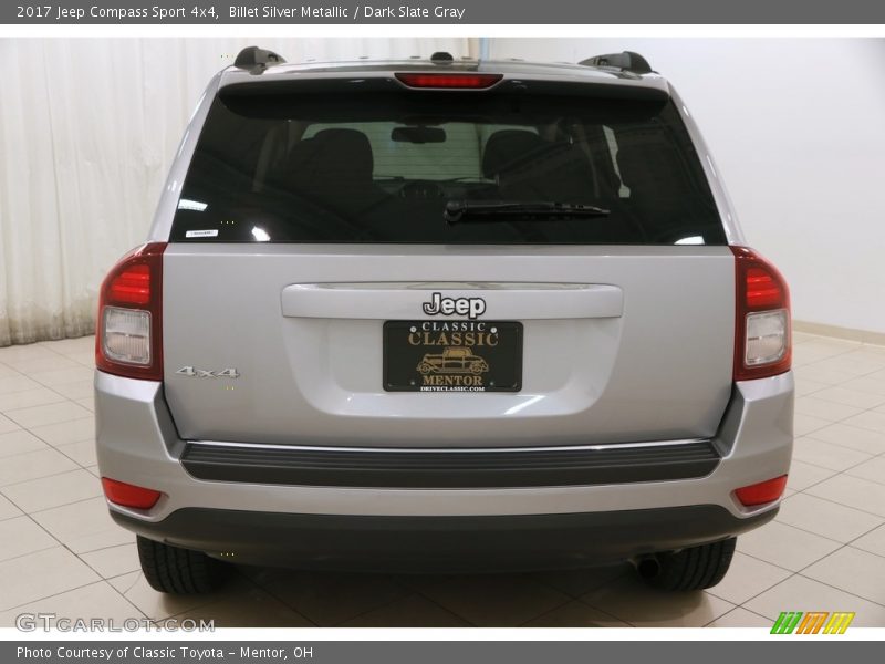 Billet Silver Metallic / Dark Slate Gray 2017 Jeep Compass Sport 4x4