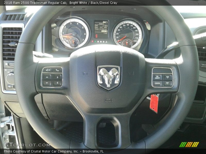 Bright White / Black/Diesel Gray 2018 Ram 2500 Tradesman Regular Cab