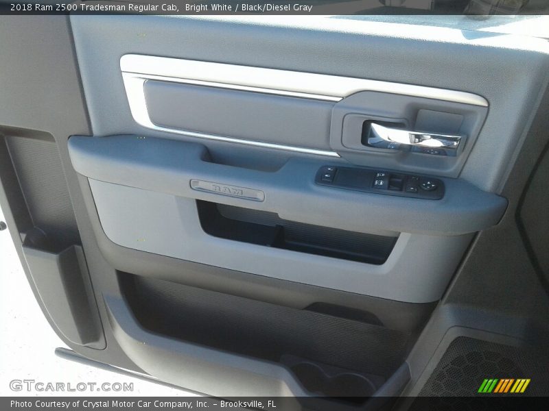 Bright White / Black/Diesel Gray 2018 Ram 2500 Tradesman Regular Cab