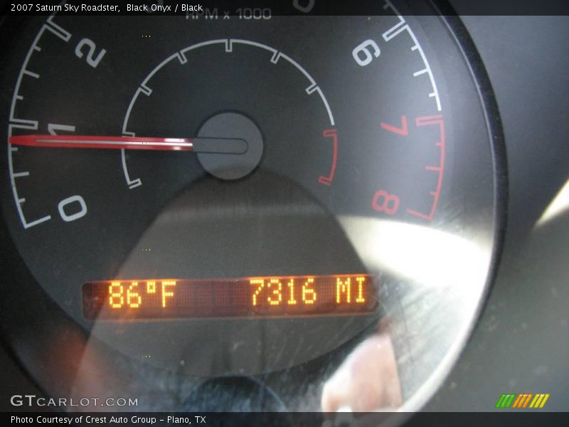 Black Onyx / Black 2007 Saturn Sky Roadster