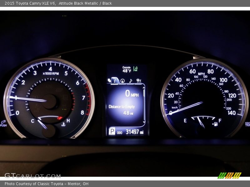 Attitude Black Metallic / Black 2015 Toyota Camry XLE V6