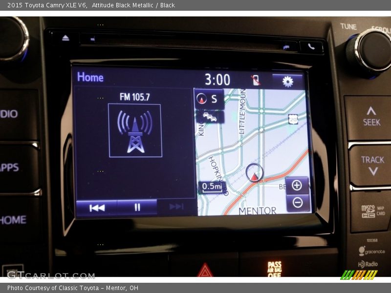 Attitude Black Metallic / Black 2015 Toyota Camry XLE V6