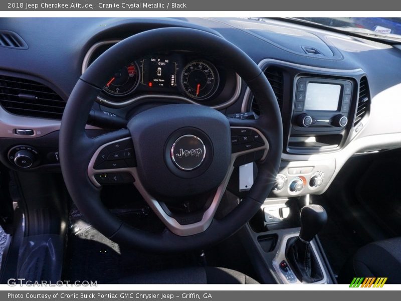 Granite Crystal Metallic / Black 2018 Jeep Cherokee Altitude