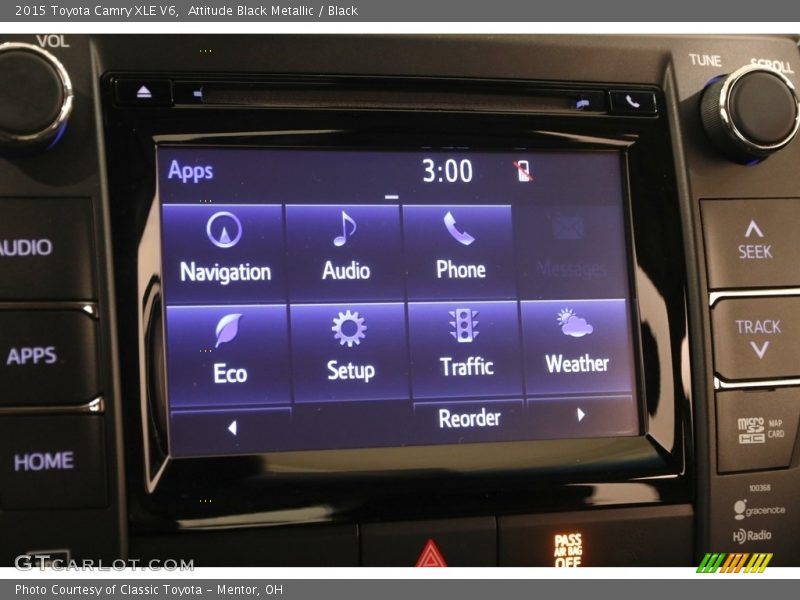 Attitude Black Metallic / Black 2015 Toyota Camry XLE V6