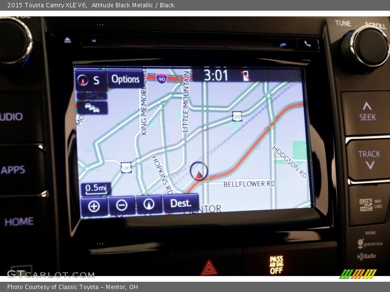 Attitude Black Metallic / Black 2015 Toyota Camry XLE V6