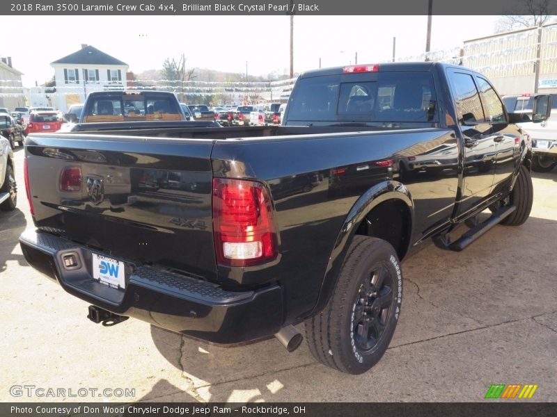 Brilliant Black Crystal Pearl / Black 2018 Ram 3500 Laramie Crew Cab 4x4