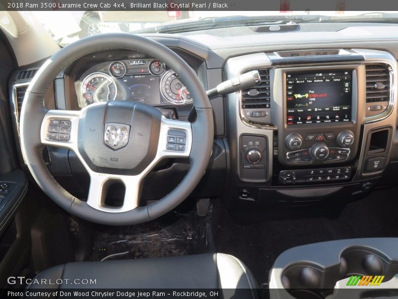 Brilliant Black Crystal Pearl / Black 2018 Ram 3500 Laramie Crew Cab 4x4