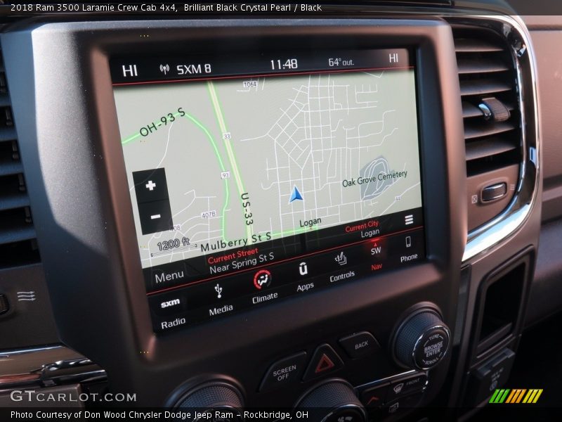 Brilliant Black Crystal Pearl / Black 2018 Ram 3500 Laramie Crew Cab 4x4