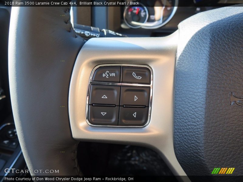 Brilliant Black Crystal Pearl / Black 2018 Ram 3500 Laramie Crew Cab 4x4