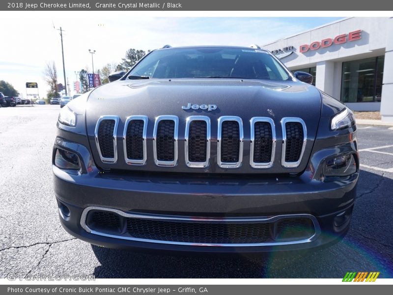 Granite Crystal Metallic / Black 2018 Jeep Cherokee Limited