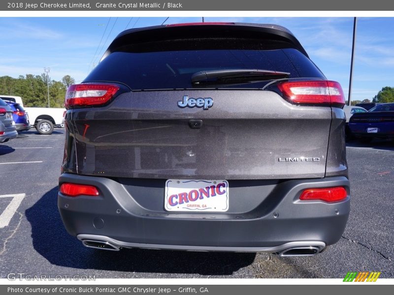 Granite Crystal Metallic / Black 2018 Jeep Cherokee Limited
