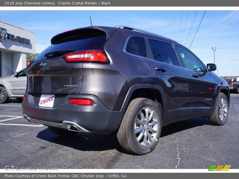Granite Crystal Metallic / Black 2018 Jeep Cherokee Limited