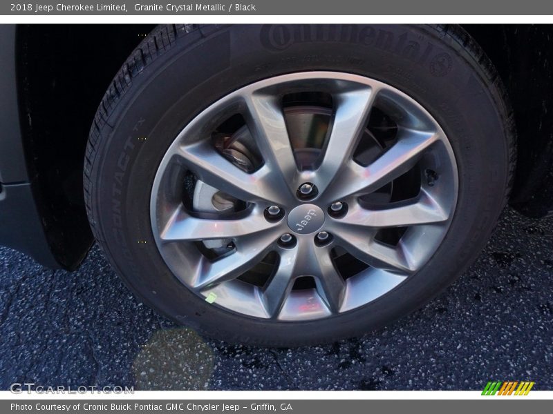 Granite Crystal Metallic / Black 2018 Jeep Cherokee Limited