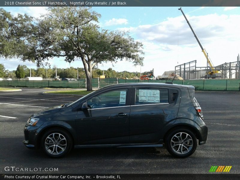 Nightfall Gray Metallic / Jet Black 2018 Chevrolet Sonic LT Hatchback