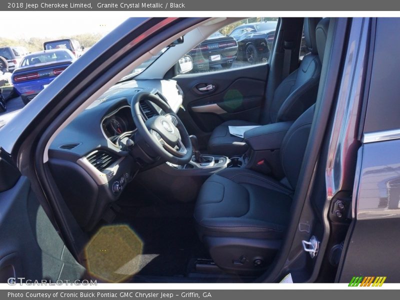Granite Crystal Metallic / Black 2018 Jeep Cherokee Limited