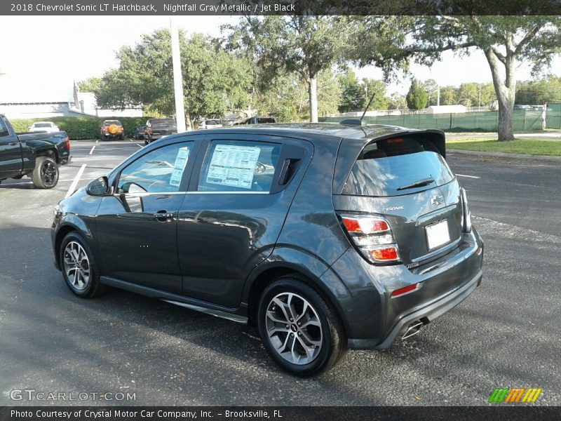 Nightfall Gray Metallic / Jet Black 2018 Chevrolet Sonic LT Hatchback