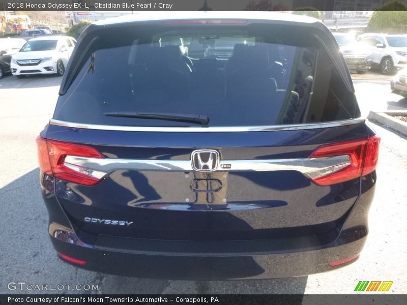 Obsidian Blue Pearl / Gray 2018 Honda Odyssey EX-L