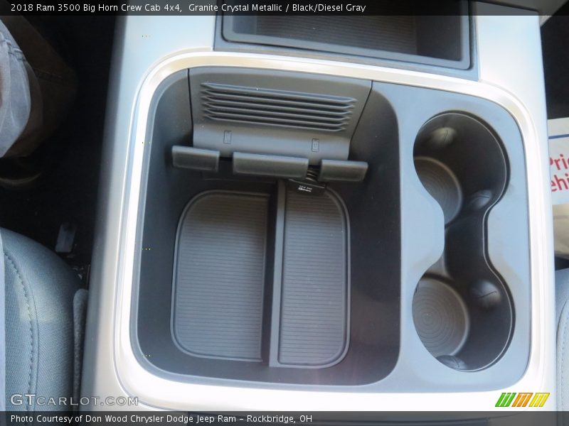 Granite Crystal Metallic / Black/Diesel Gray 2018 Ram 3500 Big Horn Crew Cab 4x4
