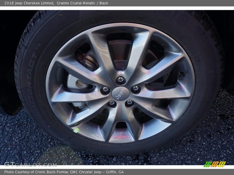 Granite Crystal Metallic / Black 2018 Jeep Cherokee Limited