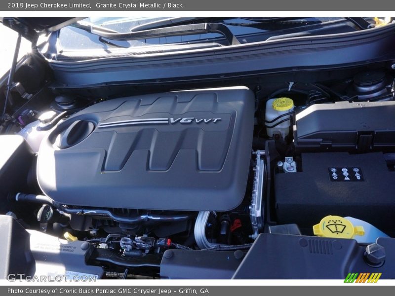 Granite Crystal Metallic / Black 2018 Jeep Cherokee Limited