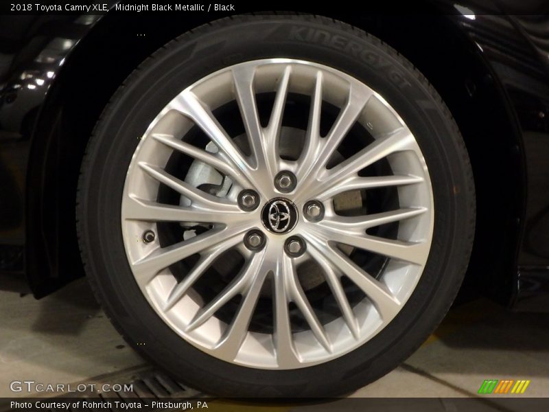 Midnight Black Metallic / Black 2018 Toyota Camry XLE
