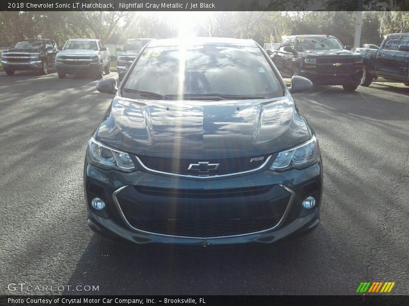Nightfall Gray Metallic / Jet Black 2018 Chevrolet Sonic LT Hatchback