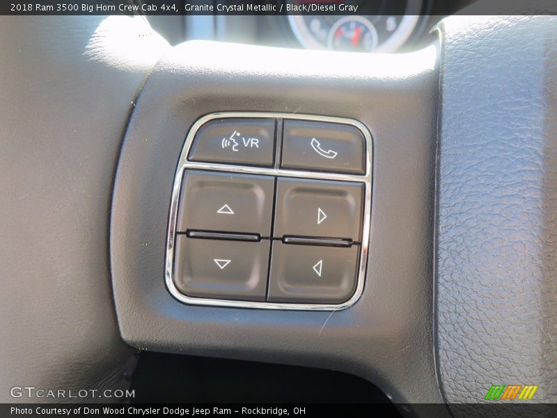 Granite Crystal Metallic / Black/Diesel Gray 2018 Ram 3500 Big Horn Crew Cab 4x4