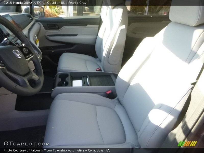 Obsidian Blue Pearl / Gray 2018 Honda Odyssey EX-L