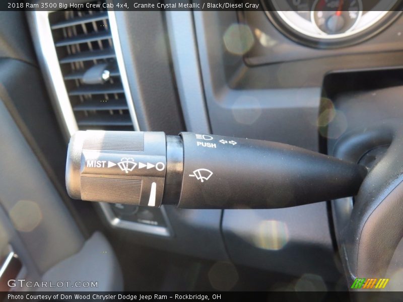 Granite Crystal Metallic / Black/Diesel Gray 2018 Ram 3500 Big Horn Crew Cab 4x4