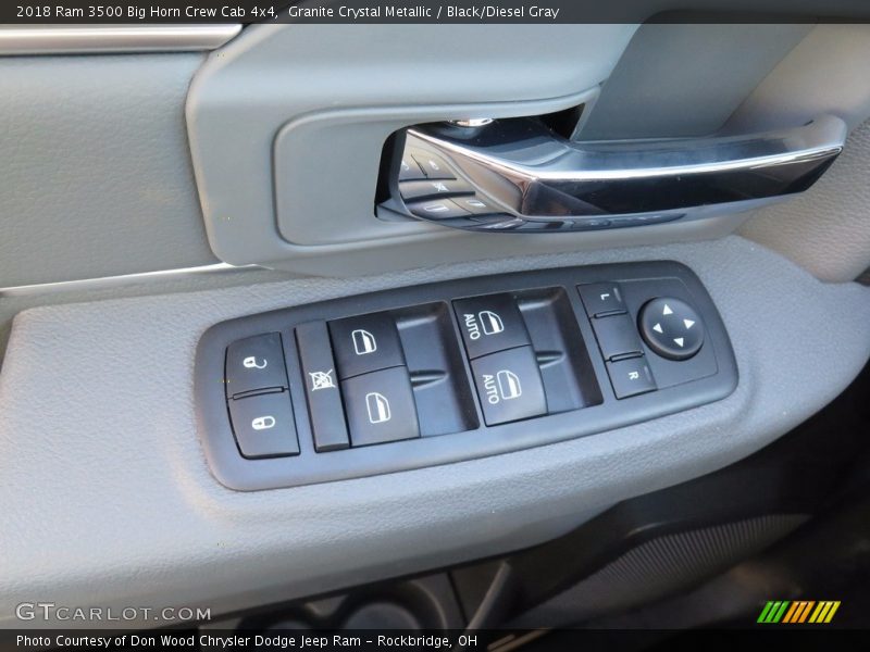 Granite Crystal Metallic / Black/Diesel Gray 2018 Ram 3500 Big Horn Crew Cab 4x4