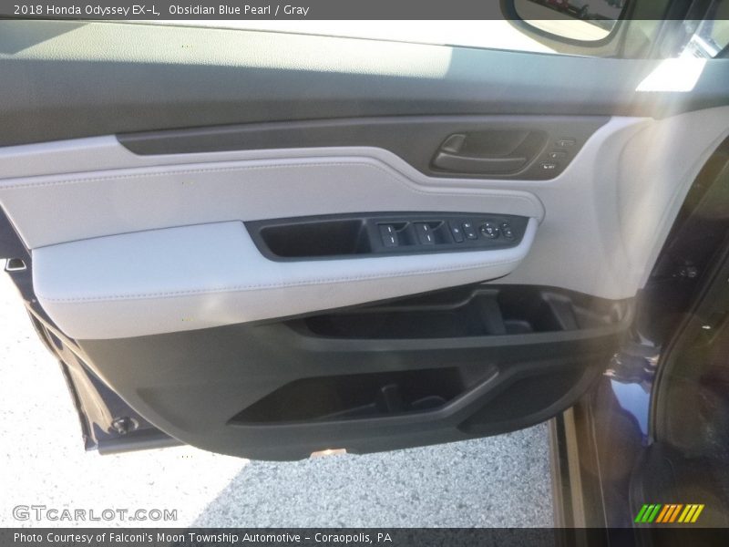 Obsidian Blue Pearl / Gray 2018 Honda Odyssey EX-L