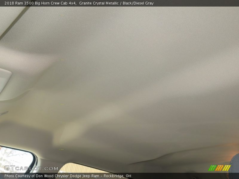 Granite Crystal Metallic / Black/Diesel Gray 2018 Ram 3500 Big Horn Crew Cab 4x4