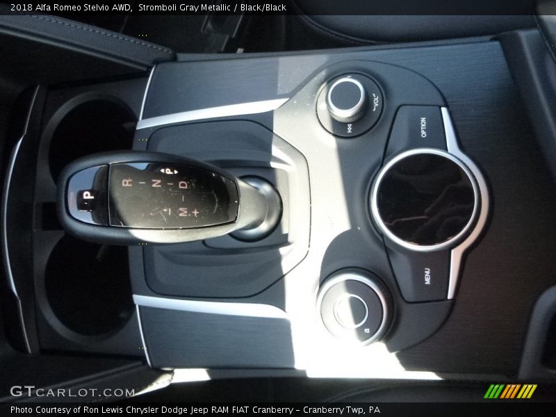Stromboli Gray Metallic / Black/Black 2018 Alfa Romeo Stelvio AWD