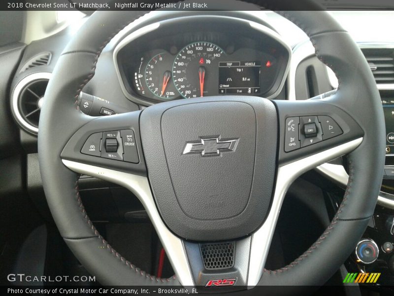 Nightfall Gray Metallic / Jet Black 2018 Chevrolet Sonic LT Hatchback