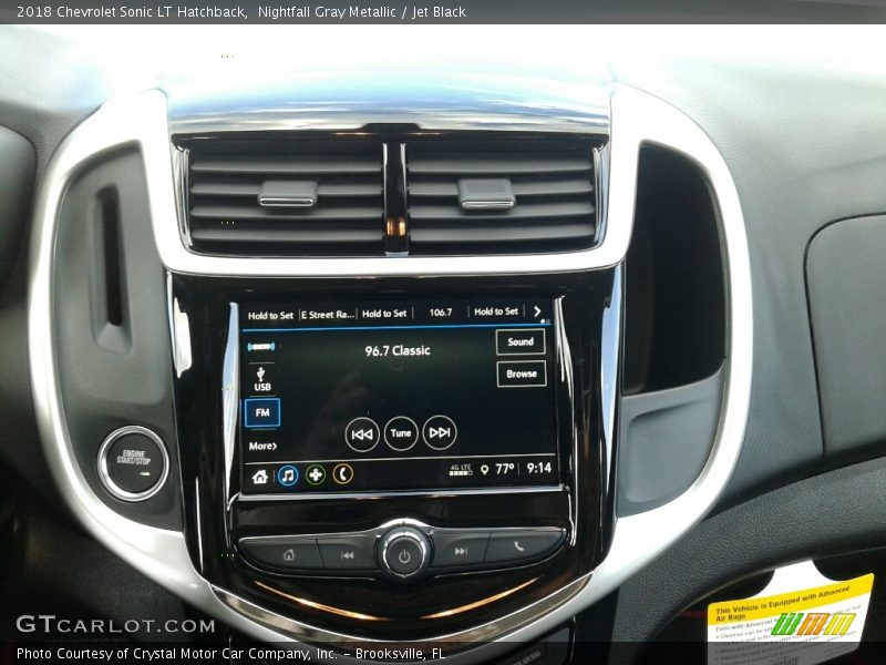Nightfall Gray Metallic / Jet Black 2018 Chevrolet Sonic LT Hatchback