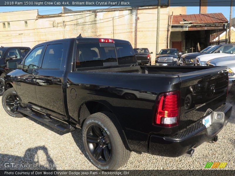 Brilliant Black Crystal Pearl / Black 2018 Ram 1500 Night Crew Cab 4x4