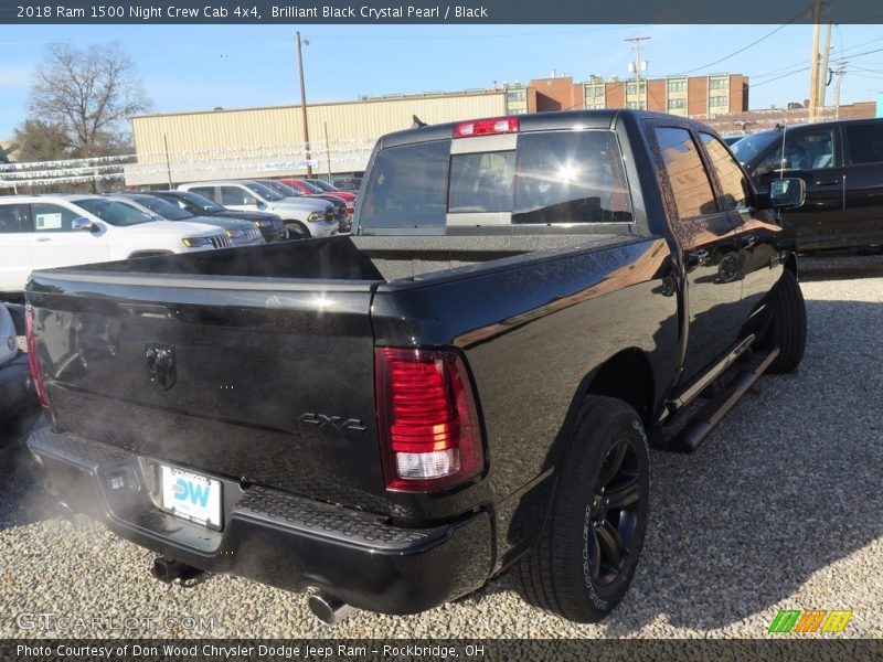 Brilliant Black Crystal Pearl / Black 2018 Ram 1500 Night Crew Cab 4x4