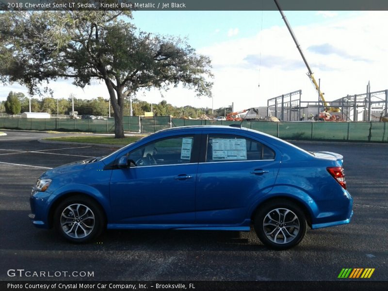 Kinetic Blue Metallic / Jet Black 2018 Chevrolet Sonic LT Sedan