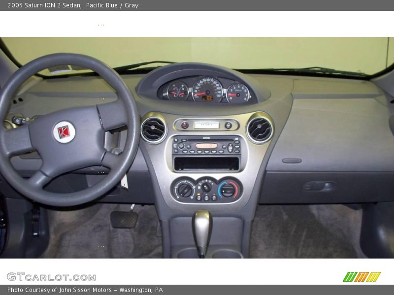 Pacific Blue / Gray 2005 Saturn ION 2 Sedan