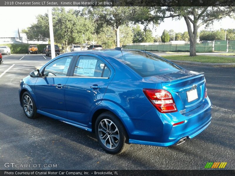 Kinetic Blue Metallic / Jet Black 2018 Chevrolet Sonic LT Sedan