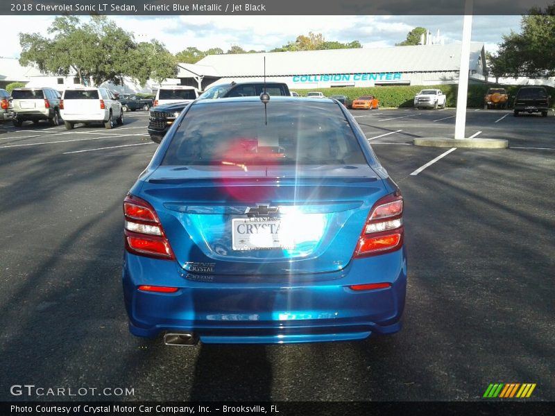 Kinetic Blue Metallic / Jet Black 2018 Chevrolet Sonic LT Sedan