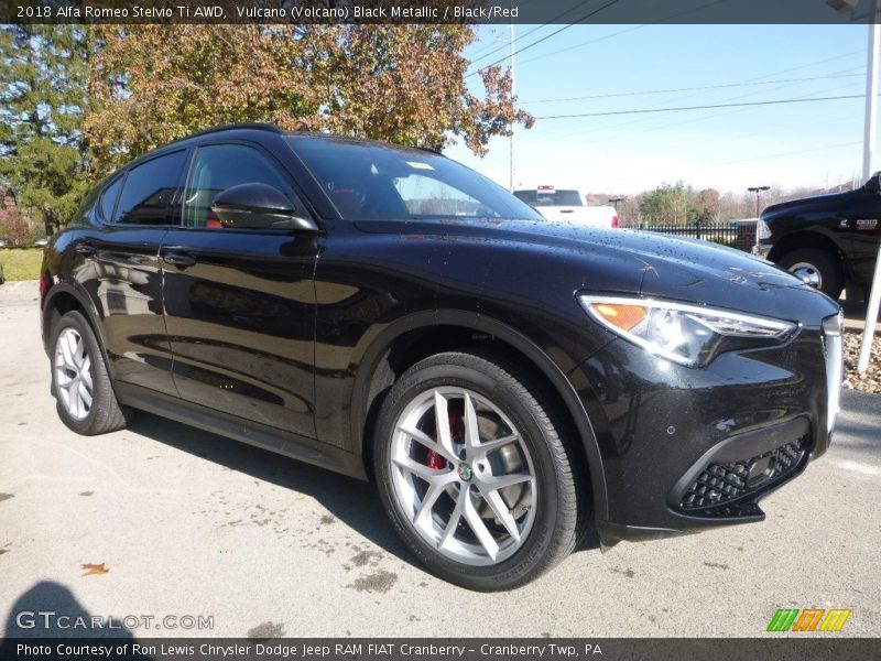  2018 Stelvio Ti AWD Vulcano (Volcano) Black Metallic